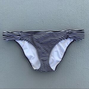 Victoria’s Secret black white stripe swim bottoms